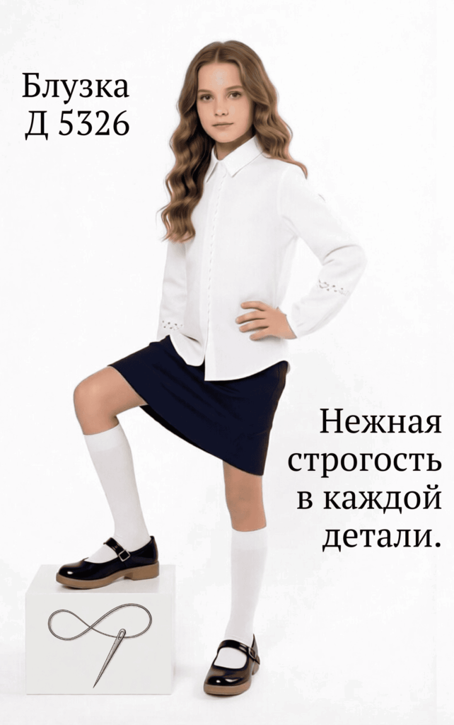 Блузка Д 5326 – нежная строгость в каждой детали
